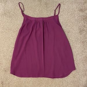 Loft - Magenta spaghetti strap tank